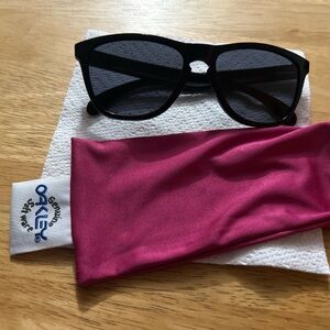 Oakley Black Sunglasses with Pink Case